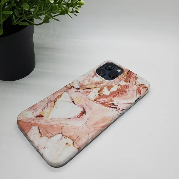 Pink Marble Case for iPhone 12 Case , iPhone 12 Pro Case, iPhone 12 Pro Max Case - Picture 6 of 6